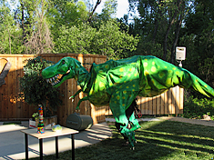 dinosaur theme party at Turtle Bay